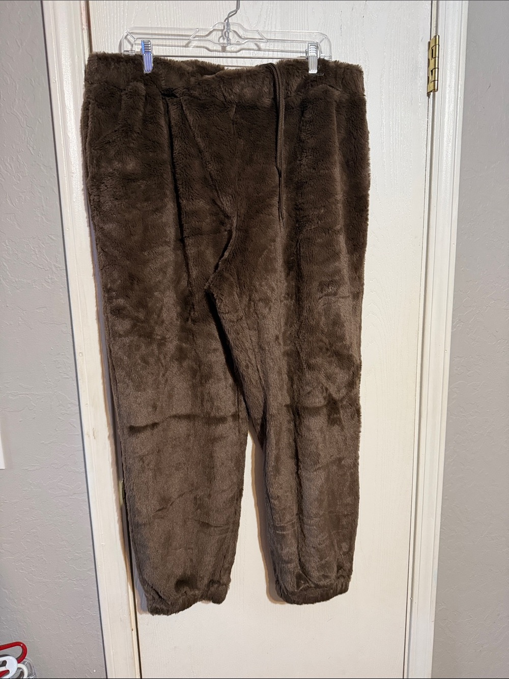 No Boundaries Dark Brown Plush Fleece Jogger Pants